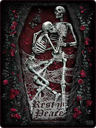 Spiral - Rest IN Peace - Fleece-Decke mit Print auf beiden Seiten