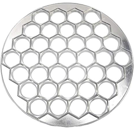 Stampo per pelmeni, stampo per ravioli, 37 fori, stampo per ravioli in lega di alluminio, pressa per ravioli russi