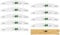 10 pcs Slim Half Moon Nail Files Natural Series 180/240 grit Nail4U Nail File Emery Board Nail Styling Tools Art Set Manicure Pedicure Acrylic Gel Tips