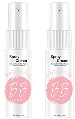 LICHENGTAI 2 Pcs Whitening Spray, 20ml Sprühen BB Cream, Whitening Moisturizing Spray BB Cream, Perfekt für Gesicht Körper Hals Bein Make-up, BB Spray