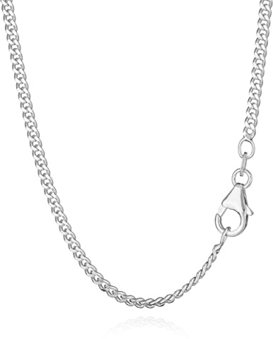 NKlaus 70cm Panzerkette 925 Silber elegante Halskette Breite: 2,4mm Collier 10,46g schwer 8131