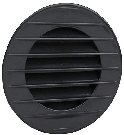 Copia di griglia di ventilazione antracite, per l'aerazione degli insetti, rotonda, griglia di scarico dell'aria posteriore, Ø 60 mm