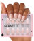 Glamnetic Press On Nails - Ma Damn | French Tip, UV Finish Short Pointed Almond Shape, Reusable Semi-Transparent Nails in 12 Sizes - 24 Nail Kit with Glue