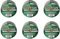 Duck Lot de 6 rouleaux de ruban adhésif Argenté 50 mm x 25 m