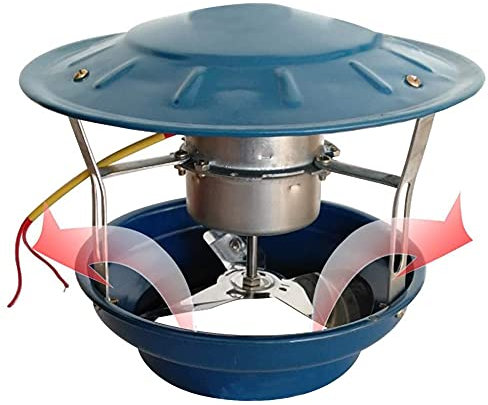 SSCYHT Schornsteinventilator, 50 W Schornsteinrauchabsaugung, Kamingebläse für Holzofen Holzofen Kamin - umweltfreundlicher und effizienter Ventilator