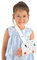 Mobiclinic ®kids, Cabestrillo brazo niño, Talla s, 100% algodón, Marca española, Infantil, Ajustable, Hombro inmovilizador, Antebrazo 22cm, No látex, Estampado dinosaurios