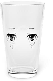 Vaso de cerveza de 16 onzas, ojos de anime Kawaii Cute Eyes 16 oz