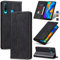 Jasonyu Case for Huawei P30 Lite Leather Wallet Flip Cover with Card Holder,Kickstand, Magnetic Closure,TPU Shockproof Phone Case Compatible with Huawei P30 Lite (Black)