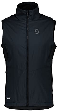 Scott M Explorair Alpha Vest Schwarz - Polartec Warme leichte Herren Hybrid Skitouren Weste, Größe L - Farbe Black