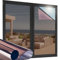 OFHome Fensterfolie von innen durchsichtig von aussen Blickdicht, Spiegelfolie Selbsthaftend Wärmeisolierung, Sonnenschutzfolie UV-Schutz Thermofolie Fenster Gegen hitze, Braun Silber, 60x200cm