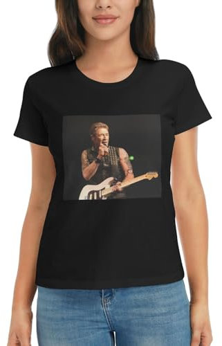 Peter German Maffay Damen Basic Kurzarm-T-Shirt, passgenaues T-Shirt, feuchtigkeitsableitendes Rundhals-T-Shirt