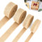 4 Rollen Juteband Breit 2.5/3/4/5cm×10m, Geschenkband Juteband Natur, Sackleinen Band als Dekoband für Geschenkverpackung, DIY Handwerk, Leinenband Breit für Hochzeit, Weihnachten(10m/Rollen)