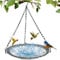 Vogeltränke Hängend,Vogelfutterspender zum Aufhängen,Vogelbad Garten für Vogeltränke Winterfest Wassertränke für Vögel,Outdoor Vogelfutterstation Wildvogeltränken für Garten,Terrasse Balkon (Grau)