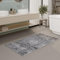 Vintage Badezimmerteppich von WECONhome - Hochwertig und waschbar - Trendiges Wohnaccessoire für Modernes Bad-Design - Ralph (60 x 100 cm, grau)