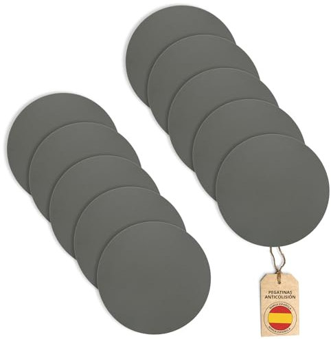 AGALET® 10 Pegatinas para Cristales Anticolisión Fluorescentes en Oscuridad | Adhesivos cristales ventana | Pegatinas Anticolision (Gris)