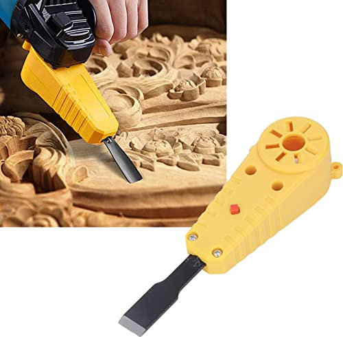 Electric Chisel Tool, Electric Woodworking Carving Chisel Set, Angle Grinder Modification Electric Chisel Tool for DIY Sculpture