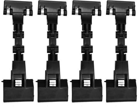 Sarini 4 Pcs Adjustable Document Holder for Typing Flexible Documents Holder Foldable Paper Copy Holder Clip Rotatable Handy Artist Supplies Holder