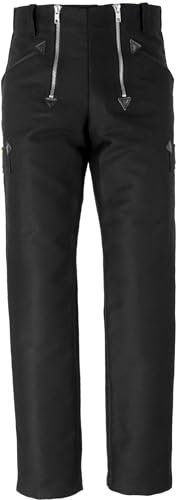 JOB Zunfthose Oskar Doppel-Pilot schwarz gerade Form, 4 cm länger (DE/NL/SE/PL, Numerisch, 50, Regular, Regular, schwarz)