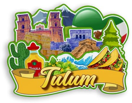 Quwsne Fridge Magnet Tulum Mexico Fridge Magnet City Travel Souvenirs Tourist Gifts 3D Classic Monuments Handmade Crafts Home Decoration-1808