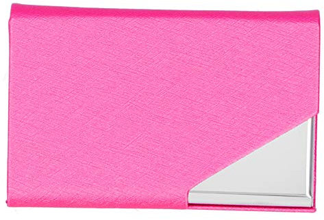 Porte-cartes de visite en acier inoxydable - Étui en cuir de luxe pour usage commercial - Pour homme et femme, N°4, #4