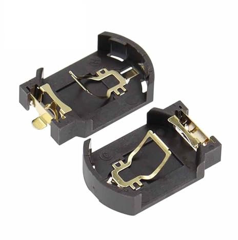 10PCS BS-8 CR2032 CR2025 Gold-Plated Button Battery Holder 2032 Battery Box Socket Case IINKUEYK