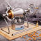 MáQuina De Palomitas De MaíZ Vintage, Palomitas De MaíZ Manuales con Manivela, MáQuina para Hacer Palomitas De MaíZ De Acero Inoxidable 304, Calentamiento Lento con ManóMetro(500ml)