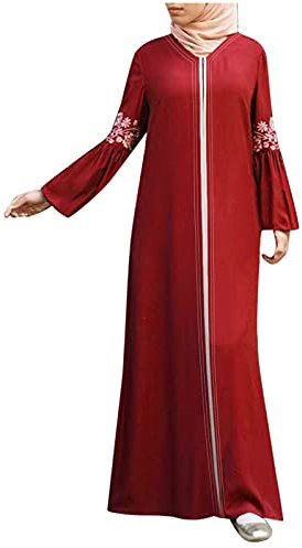 Gebetskleidung Für Frauen Blumenmotiv Muslim-Kleider Abaya Mit Reißverschluss Islamischen Kleid Ramadan Traditionelle Kostüm Robe Anzug