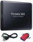 JUNHAO-SHOP Portable SSD, 2 TB, USB 3.1 Gen 1 Type-C, 500 MB/s Read, 500 MB/s Write, External Hard Drive Compatible with PC, Mac, Laptop, Phones, PS4