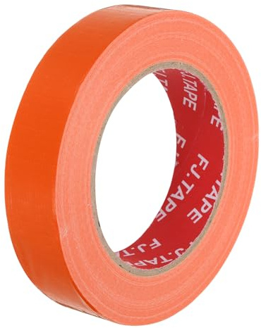 QUARKZMAN Gewebeklebeband, 25mmx41m Gewebeband, Paketklebeband Orange | Paketband, Reparaturband zum Reparieren, Befestigen, Bündeln, Verstärken und Abdichten