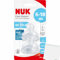 usy Bundle für Nuk First Choice+ Trinksauger Flow Control 6-18 Monate (2Stk) + usy Block