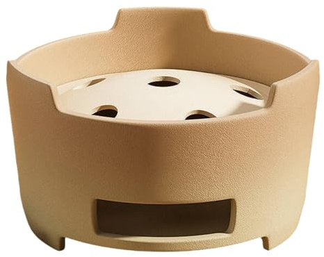 Portable Clay Charcoal Stove - Multifunctional BBQ Grilling Cooker for Outdoor Cooking Charcoal Tea & Grilling Lightweight Pottery Stove for Camping & Pic s