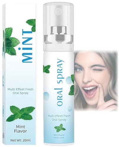 Fresh Breath Oral Spray, Mint Flavor - Instant Dry Mouth Relief & Bad Breath Freshener, Portable Breath Spray for On-The-Go Freshness (1-Pack)