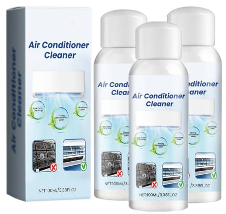 Air Conditioner Cleaner Spray, AC Foam Cleaner for Car & Home Air Conditioner, Deep Cleaning Agent for Air Vents, Cooling System Maintenance, Removes Dust and Odor (3PC)