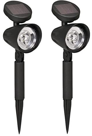 Luxform Lighting AYR Lazise LED Outdoor Garden Spotlight with Stake (2 Pack) 365 Lighting