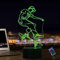 YTDZLTD Kreative 3D Skateboard Nacht Licht 16 Farben Andern Sich Fernbedienung USB-Strom Touch Schalter Dekor Lampe Optische Täuschung Lampe LED Lampe Tisch Kinder Brithday Weihnachten Geschenke