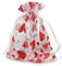 YFZYT Organzasäckchen, 100 Stück Bronzierendes Herz Organzabeutel Schmuckbeutel Geschenkbeutel Hochzeit Geschenk Mitgebsel Heiraten Fest Party Bag - 8x11 cm, Rotes Herz