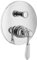 PaulGurkes Duscharmaturen Unterputz Einhandmischer 2 und 3 Verbraucher Umsteller Thermostat Select mit Box, Duscharmatur Unterputz:Rund-2Wege-Retro