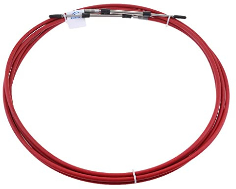 Almencla Throttle Cable, Marine Throttle Shift Control Cables for Yamaha Honda Nissan Tohatsu Outboard, Stainless Steel 8-26FT - 8 FT