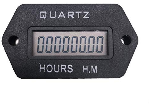 LCD Numérique Compteur D'heures Accumuler le compteur de minuterie 999999.59 encliquetable dans le véhicule bateau camion moto pour générateur DC 12-36V