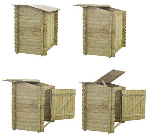 Salone Negozio Online Armadio per Accessori Piscina Legno IMPREGNATO 120X89