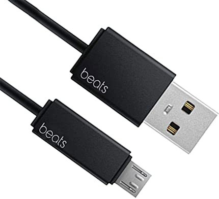 Replacement Micro USB Charging Charger Power Supply Cable Compatible with for Beats by Dr Dre Studio Solo Powerbeats 3 2.0 Wireless Headphone and Pill Speakers (USB-B)