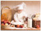 ARTland Wanddeko Wandbild Alu Verbundplatte für Innen & Outdoor Bild Küchenbilder Koch Backen Landhausstil Kochen Baby Süß U1UD