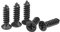 sourcing map M3 x 12mm Wood Screws Phillips Flat Head Carbon Steel Self Tapping Screws Black 200pcs