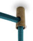 AMARCORDS - 5 Aluminium Deckenpins vertikale Dezentralisatoren und Kabelschellen mit sichtbarer Kabelverstellung Für vertikale Drop-Down-Lampen und -Abhängungen. Farbe MESSING