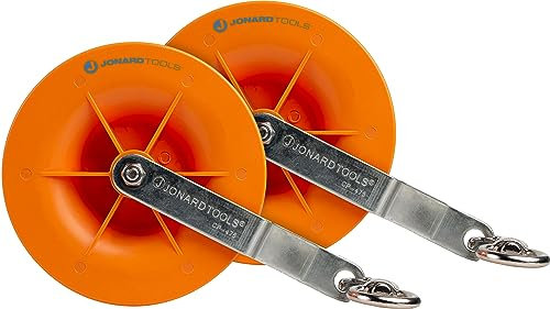 Jonard Tools CP-475 Pulley for Low Voltage Electrical, Network, & Coax Cables (2 Pack)