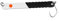 FTM Blinker zum Forellenangeln Spoon Curl Kong 3,5g 6,7cm, Farbe:weiß/schwarz