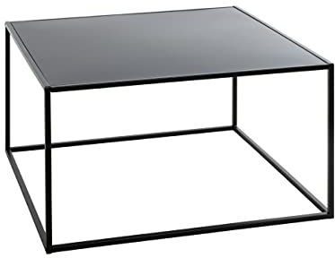 Haku Möbel Beistelltisch, schwarz, Metall - Maße: B 70 x H 40 x T 70 cm, Style: Modern