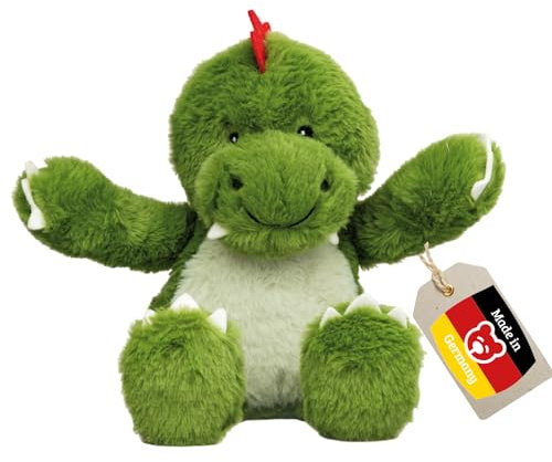 welliebellies Wärmekuscheltier Dino groß 31cm für mikrowelle backofen, 18004234, Grün