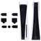 PlayVital Bouchons Silicone pour ps5 Console Accessoires Protection,Prise Anti-poussière pour ps5 Digital & Disc Edition, pour USB Type A/C Port LAN HDMI-Noir，7 PCS