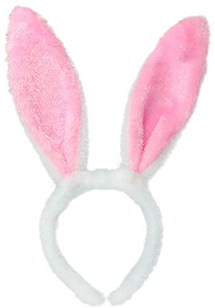 Hasenohren Haarreif Ostern Hasenohren Haarreif Plüsch , Ostern Hasenohren Haarreifen, für Kinder Geschenke Karneval Ostern Party Kinder Erwachsene Hasenohren Haarreifen Plüsch Häschen (Rosa)